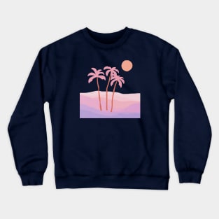 Palm trees sunset Crewneck Sweatshirt